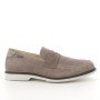 Dark beige man's leather moccasin Dark beige man's leather moccasin