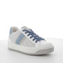 White-sky blue woman's leather sneaker White-sky blue woman's leather sneaker