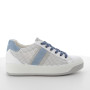 White-sky blue woman's leather sneaker White-sky blue woman's leather sneaker