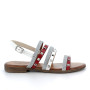 Sandale femme en cuir  blanc Sandale femme en cuir  blanc