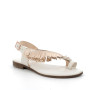 Cream woman's leather sandal Cream woman's leather sandal