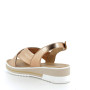 Powder pink woman's wedge sandal Powder pink woman's wedge sandal