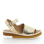 Platinum woman's wedge sandal Platinum woman's wedge sandal
