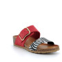 White-black-red woman's wedge sandal White-black-red woman's wedge sandal
