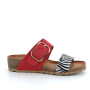 White-black-red woman's wedge sandal White-black-red woman's wedge sandal