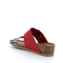 White-black-red woman's wedge sandal White-black-red woman's wedge sandal