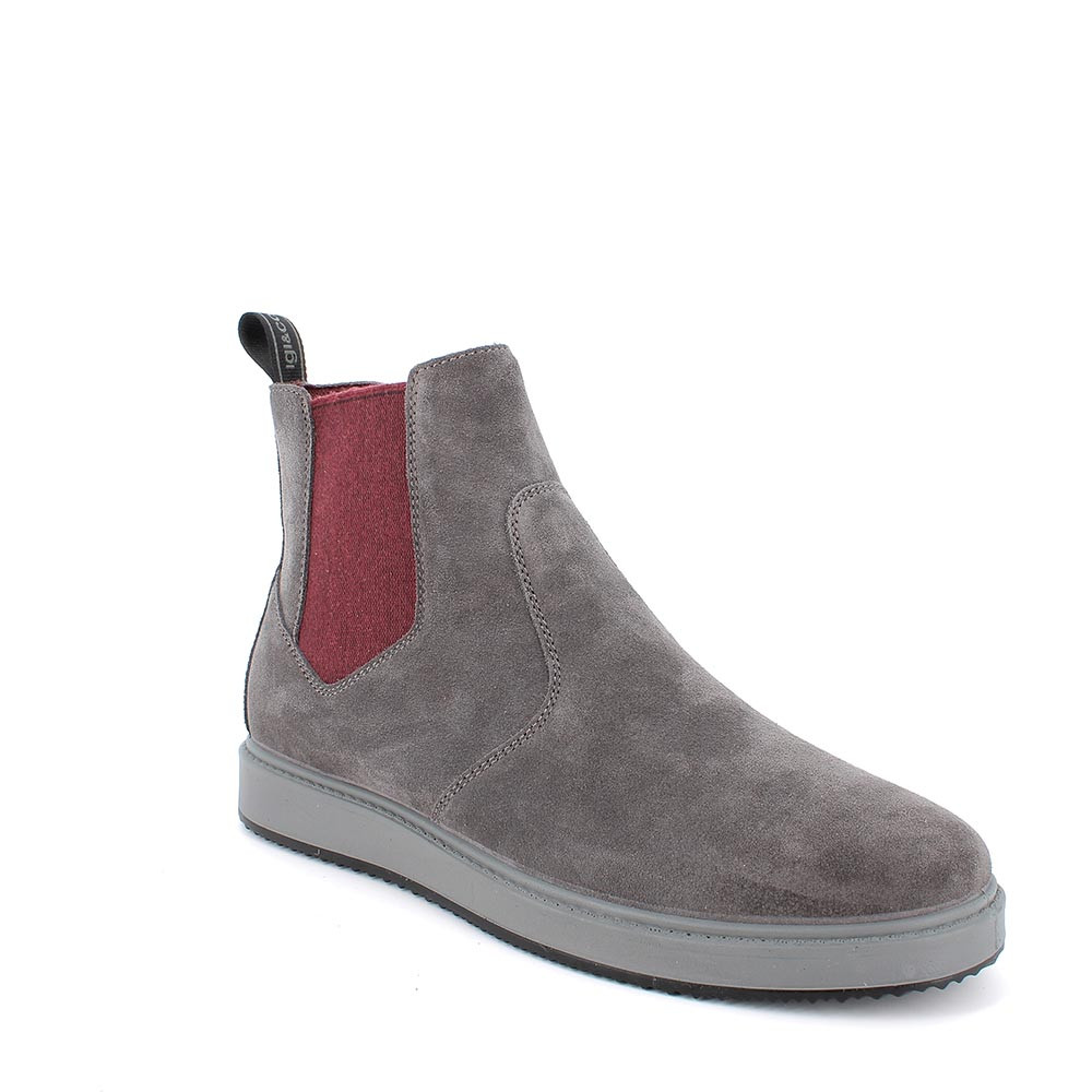 Stivaletti top uomo grigio
