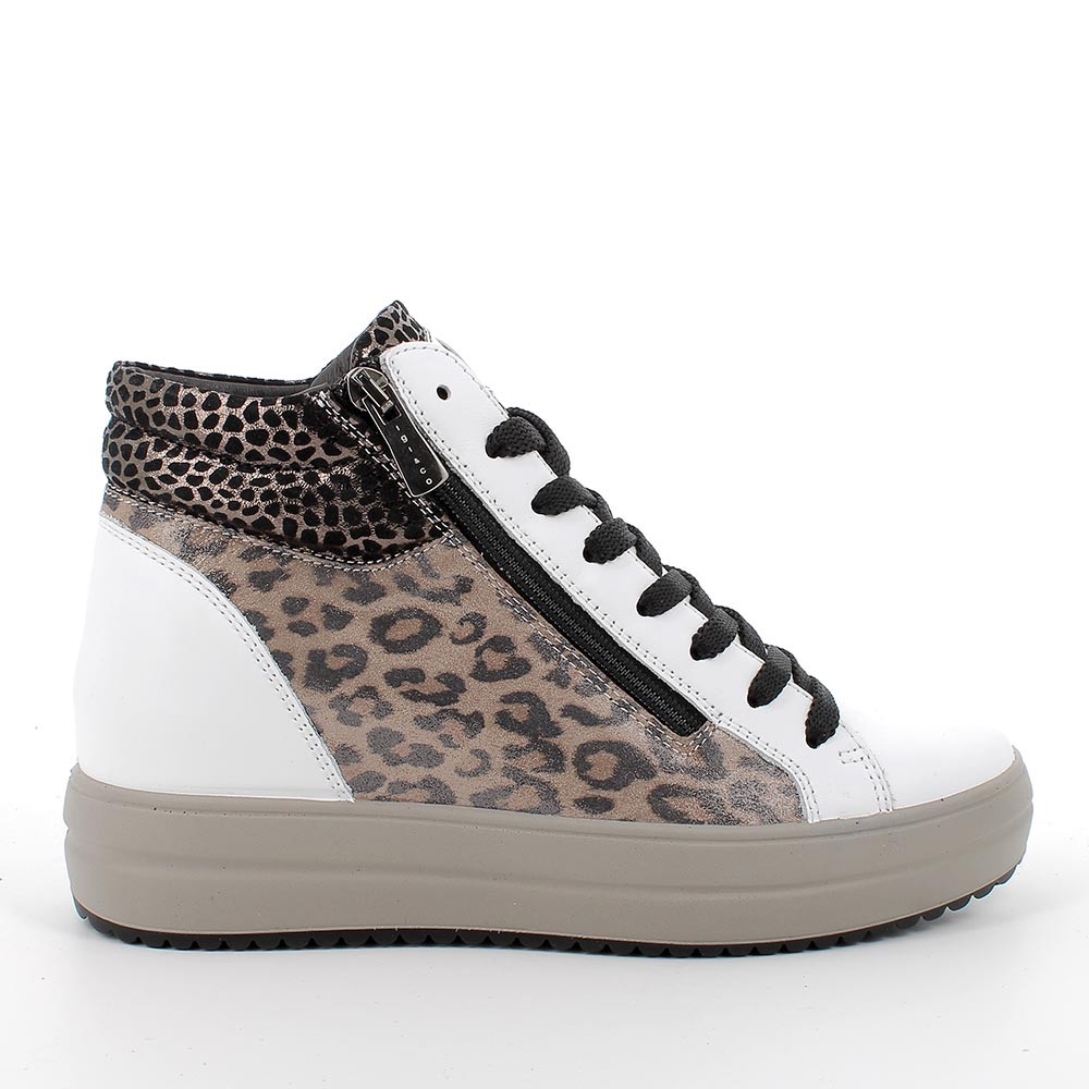Sneakers bianche con zeppa interna hotsell