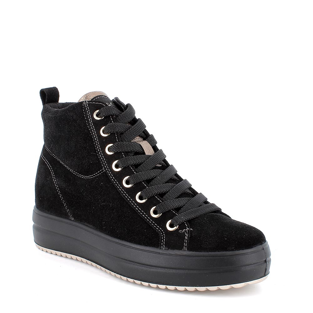 Superga in on sale pelle con zeppa