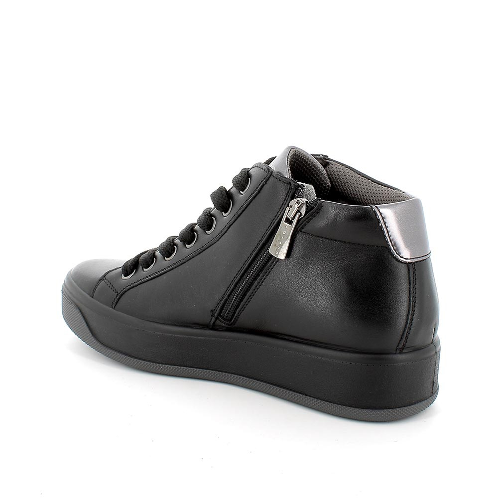 Sneakers in pelle da donna nero