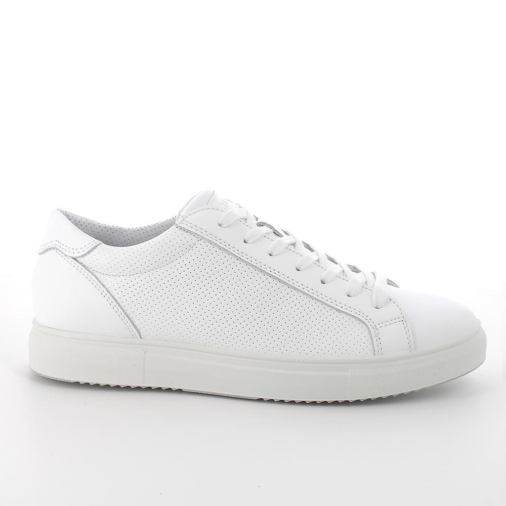 Sneaker in pelle da uomo bianco