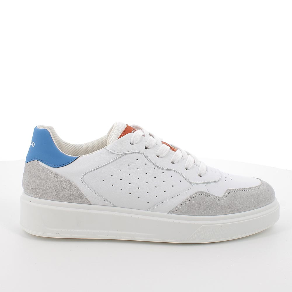 Sneaker in pelle da uomo bianco