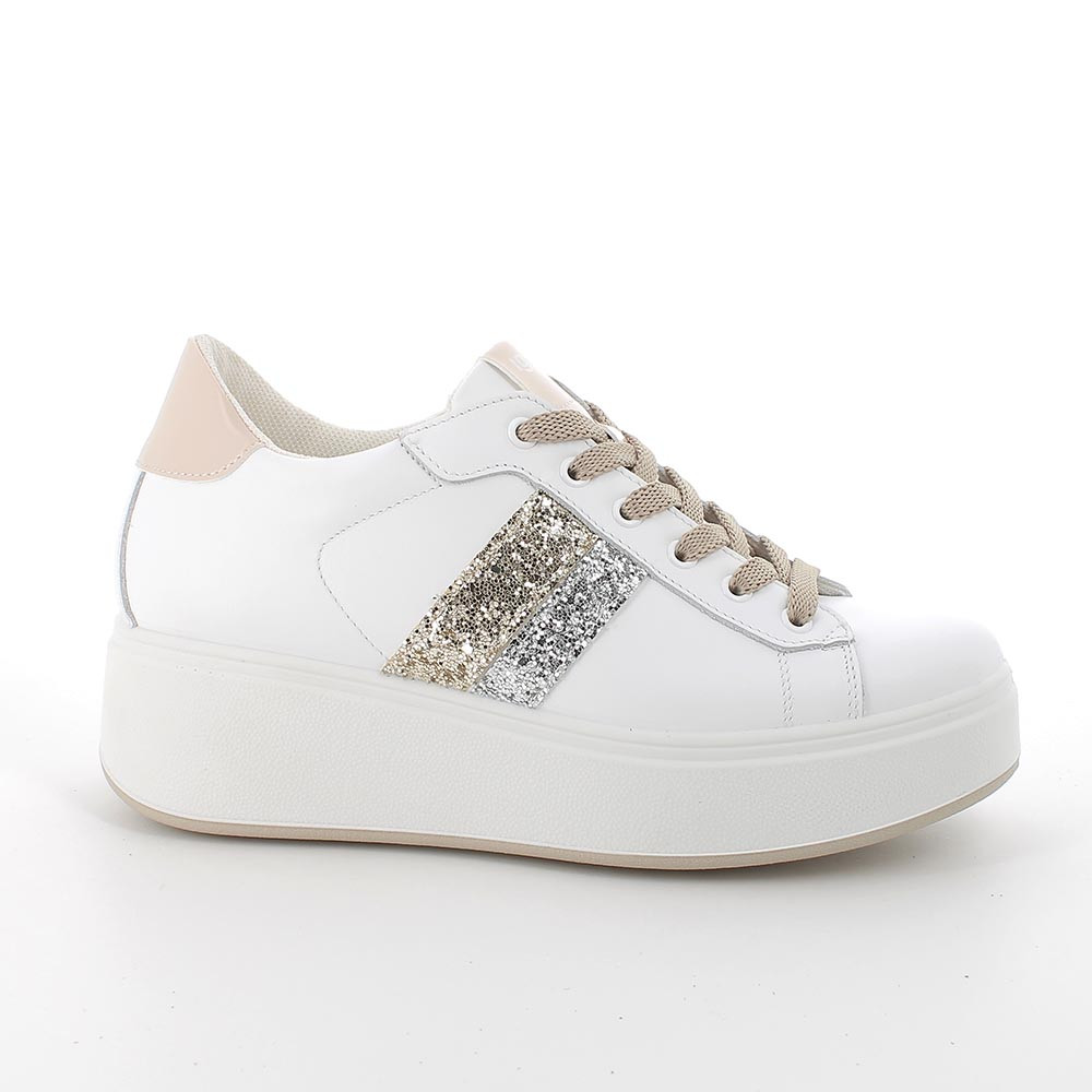 Sneakers con cheap zeppa bianche