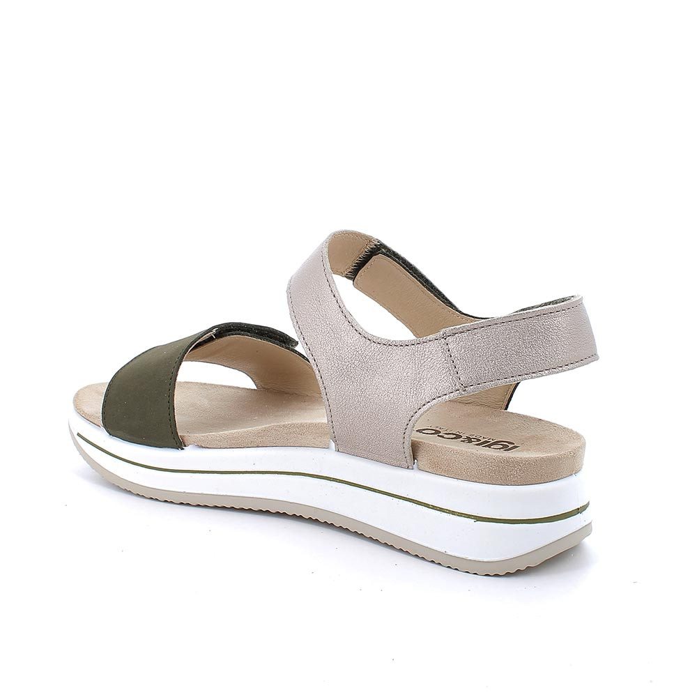 Sandali con 2025 zeppa verde acqua