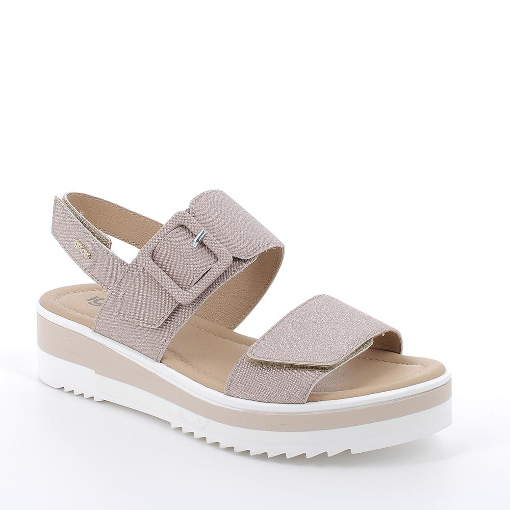 Sandali zeppa 2025 rosa antico