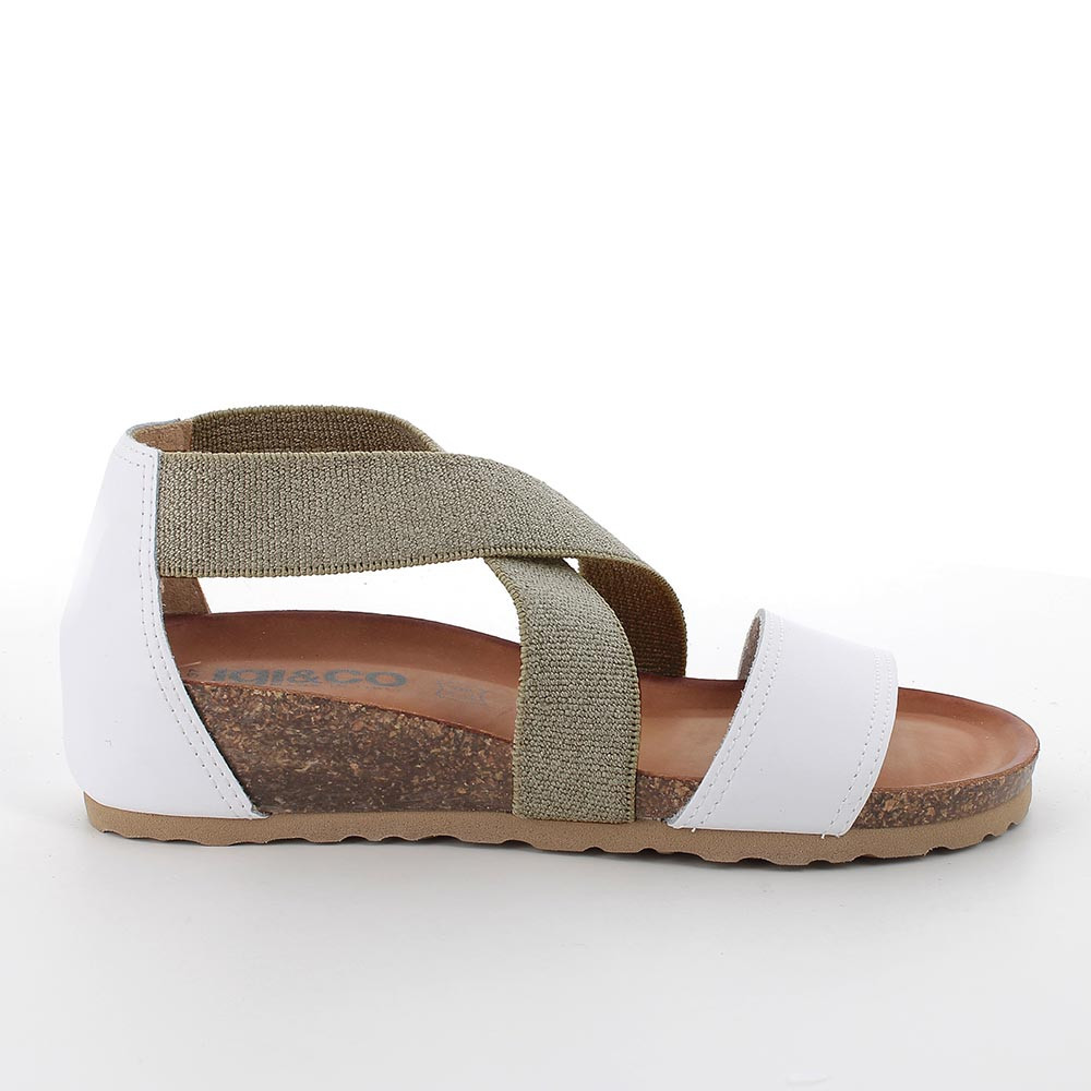 Ladies sandals with elastic straps on sale