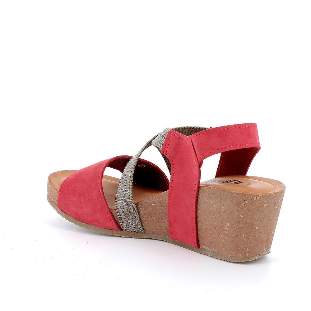 Red cork sandals hot sale