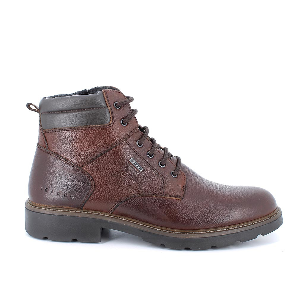 Scarponcini gore tex in pelle da uomo marrone
