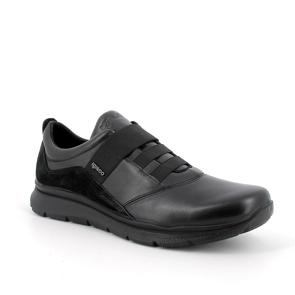 Scarpe in pelle da uomo nero