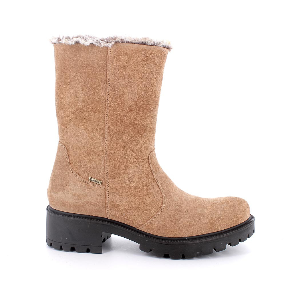 Stivali gore tex in pelle da donna caramel