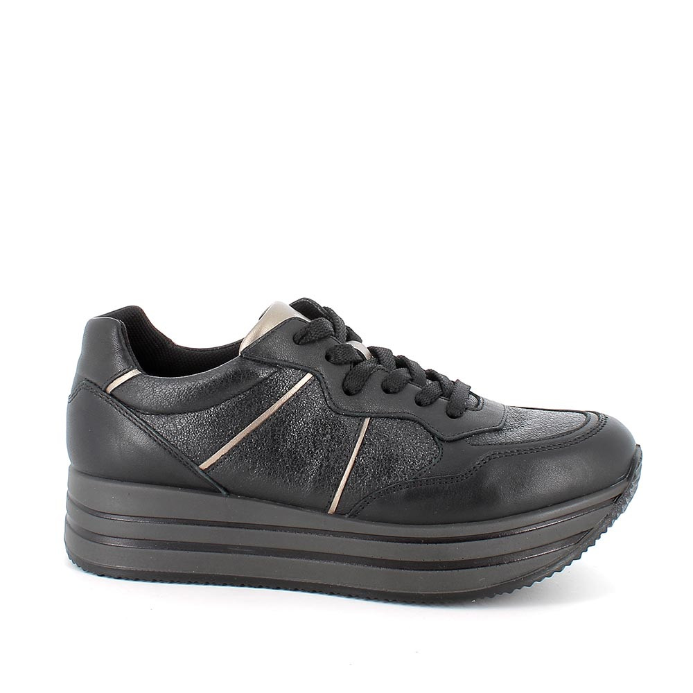 Scarpe nere clearance con zeppa invernali