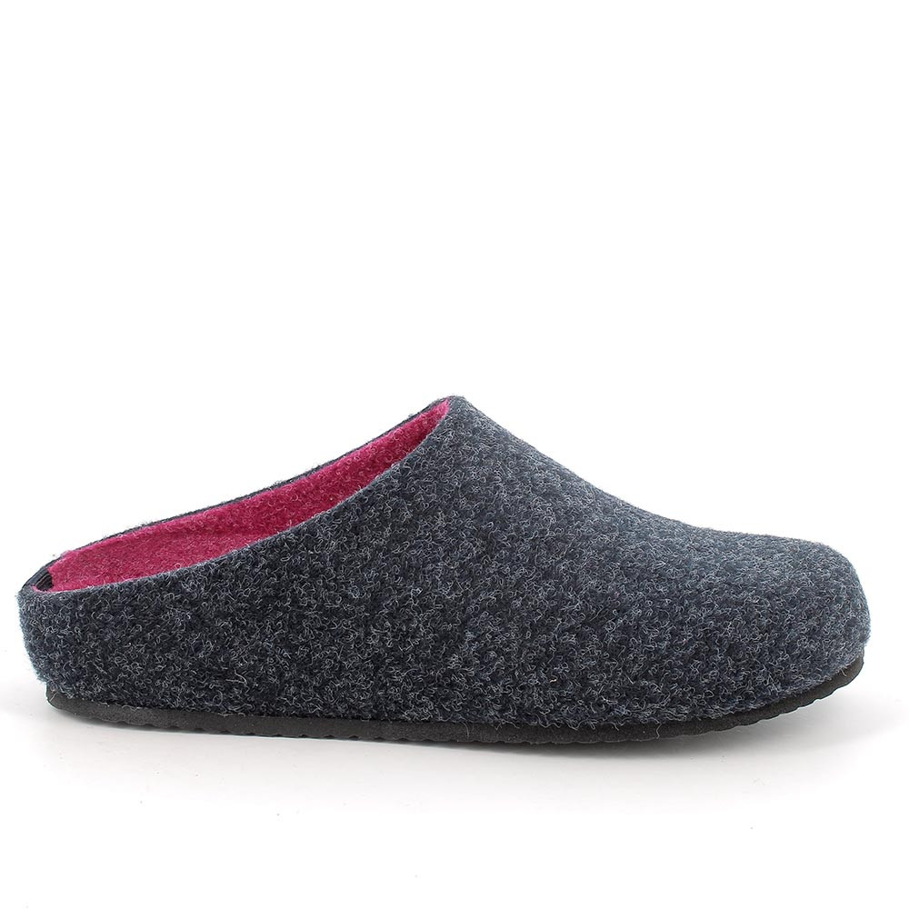 Pantofole da donna blu scuro