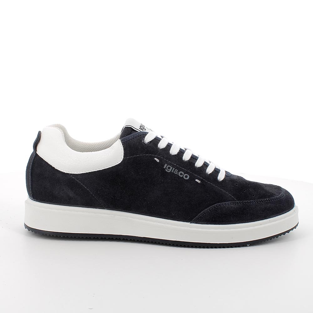 Sneakers in pelle da uomo blu