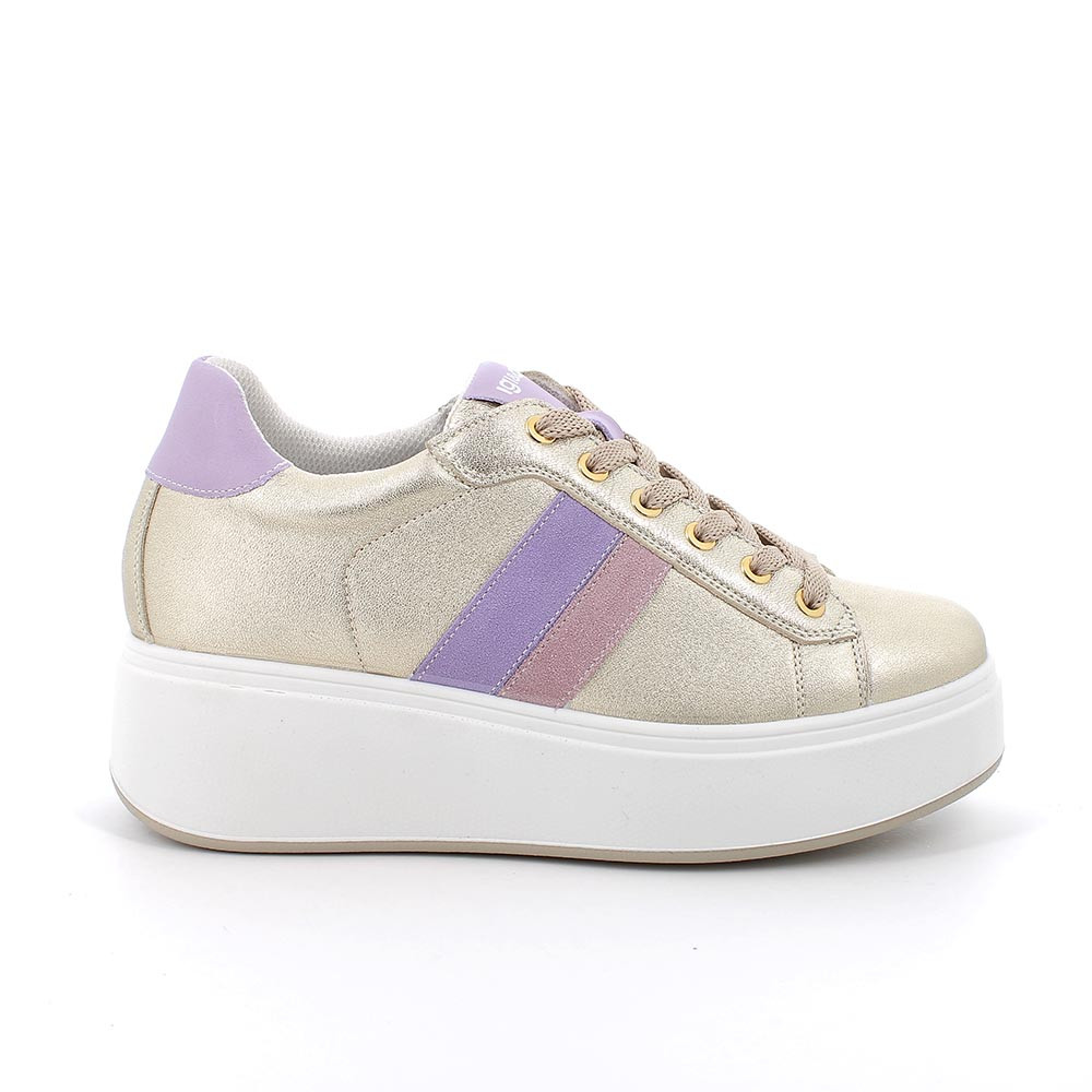 Sneakers con zeppa e brillantini on sale