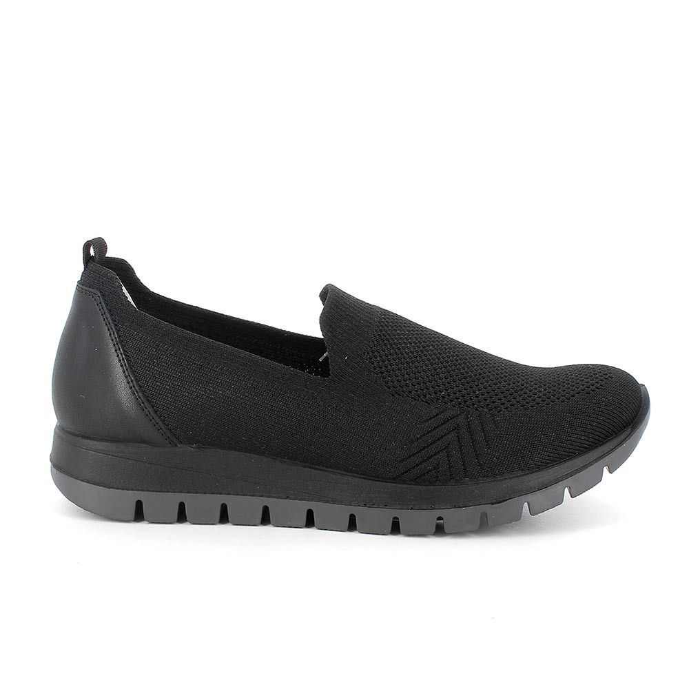 Slip on calzino da donna nero