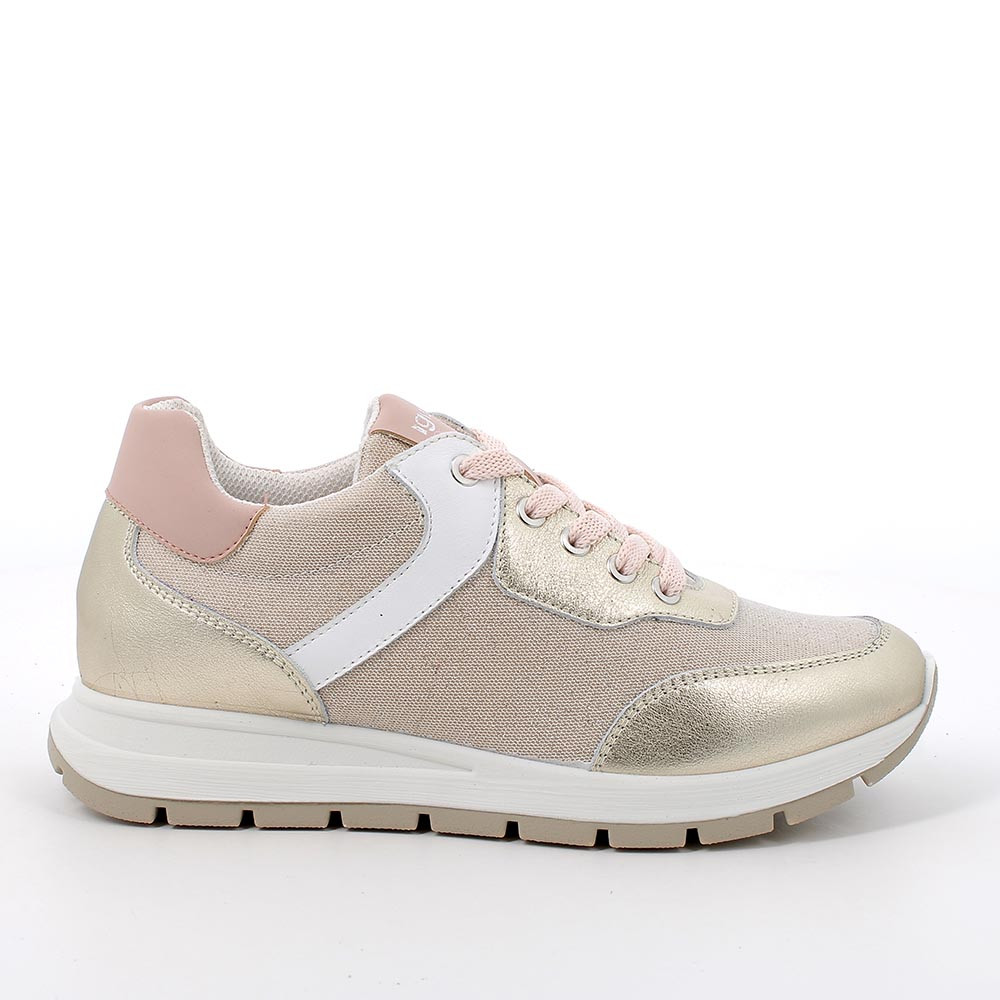 Sneakers da donna platino