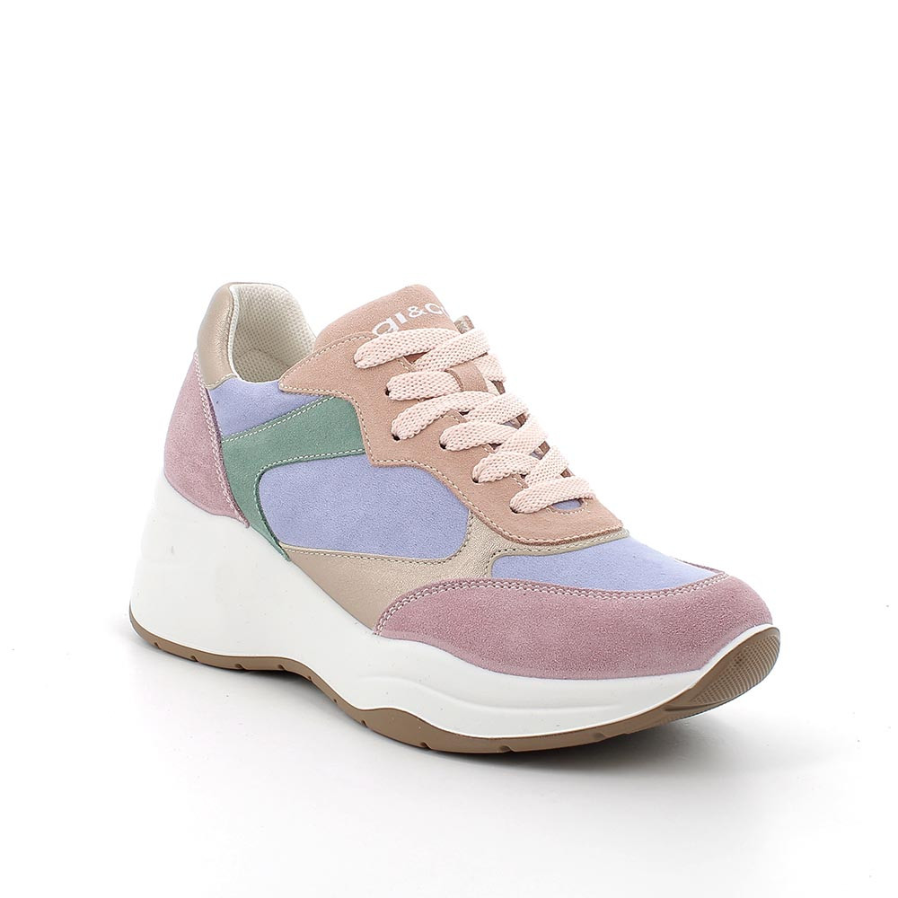 ◆GO-CCE◆WOMEN SNEAKERS◆IVORY◆ SNEAKERS WITH WEDGE