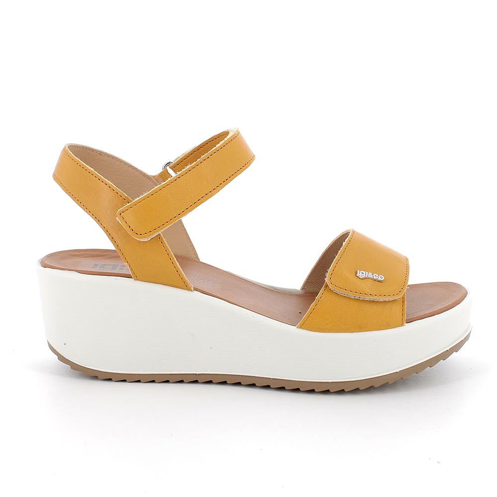 Yellow wedge sandals new arrivals
