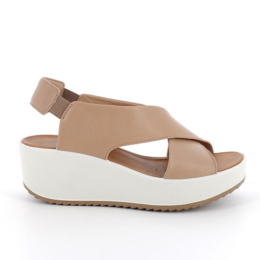 Soft leather wedge sandals shop