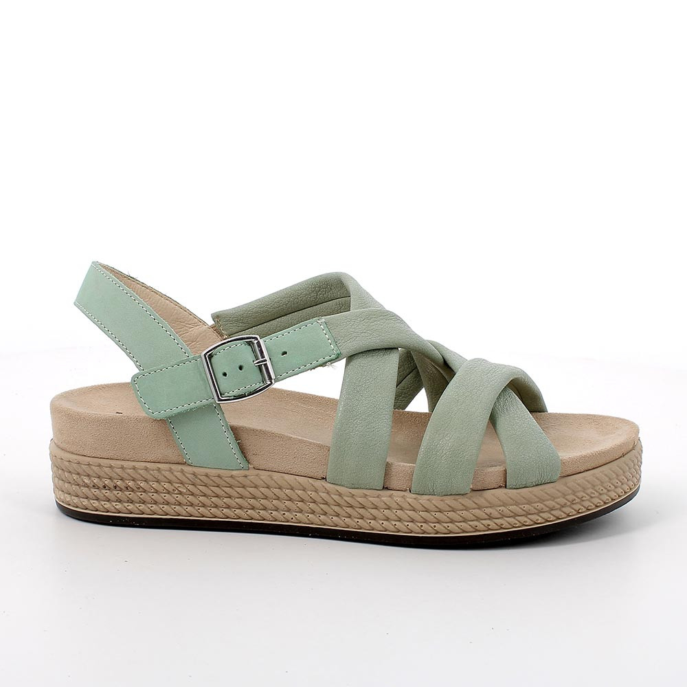 Sandali da donna verde salvia