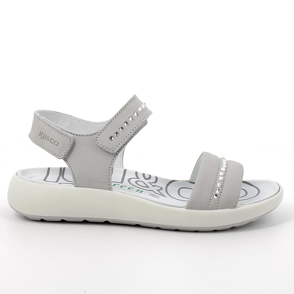 Sandali in pelle da donna perla