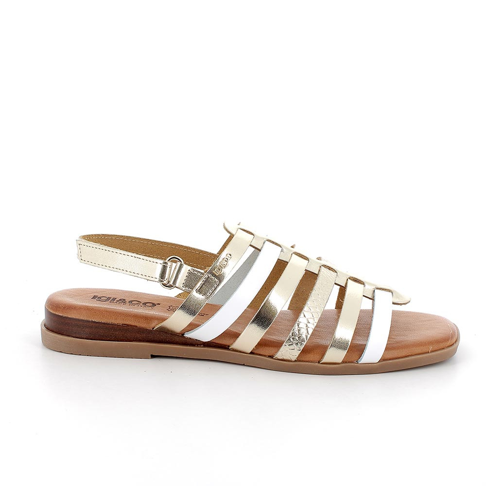 Sandali da donna platino-bianco