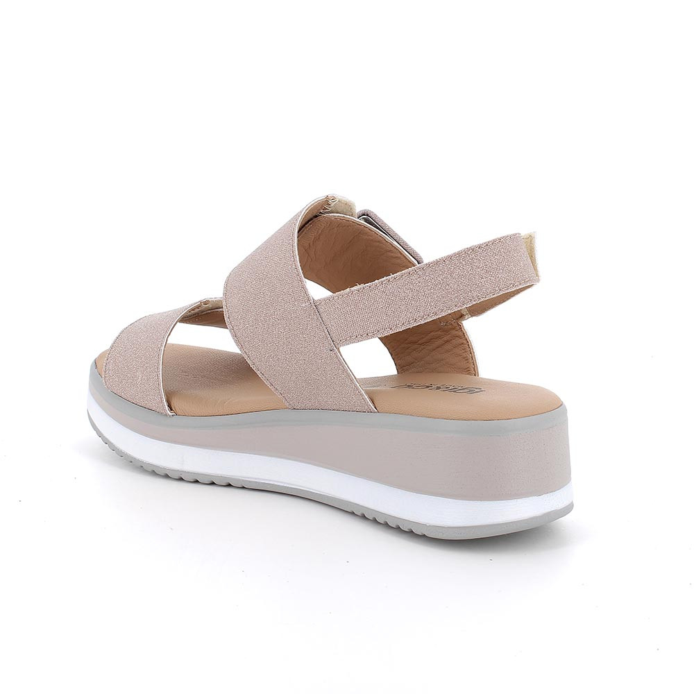 Sandali zeppa rosa antico outlet