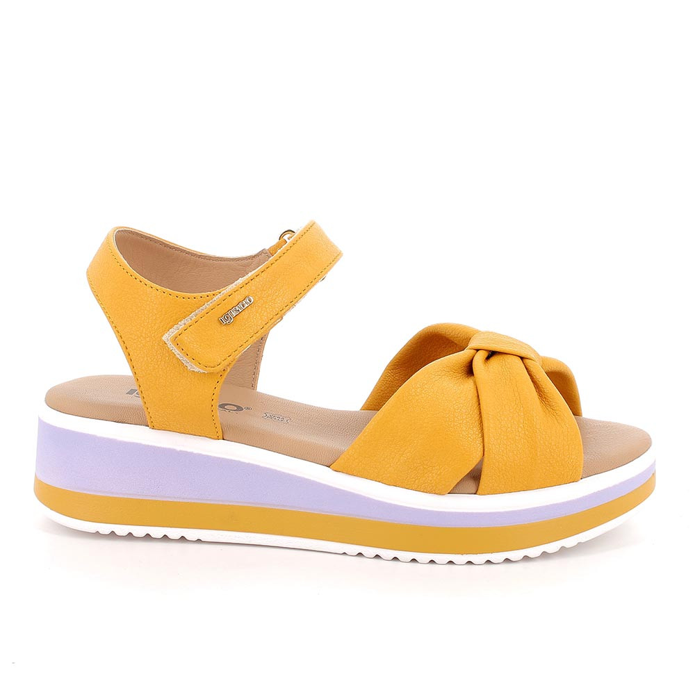 Sandali con zeppa gialli online