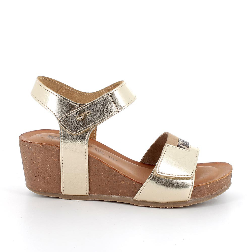 Sandali oro con zeppa best sale