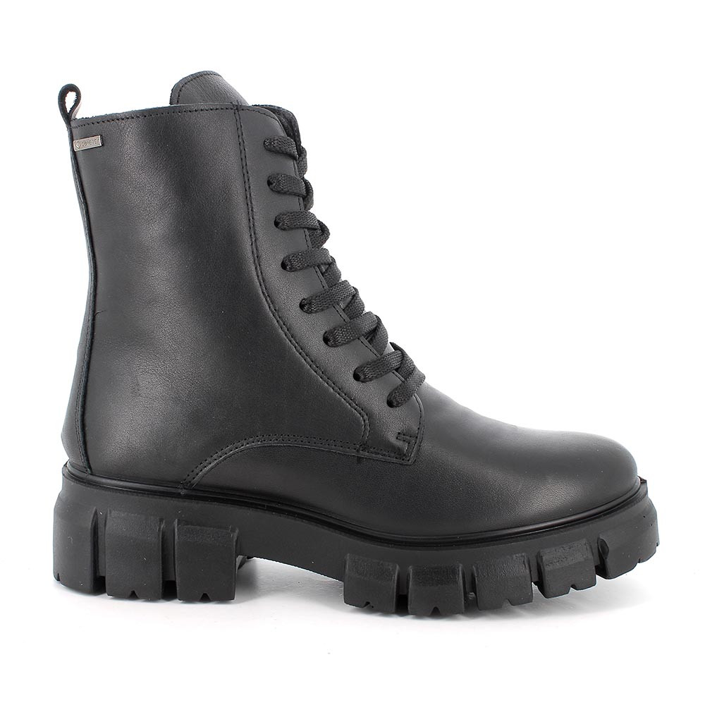 Anfibi gore tex in pelle da donna nero
