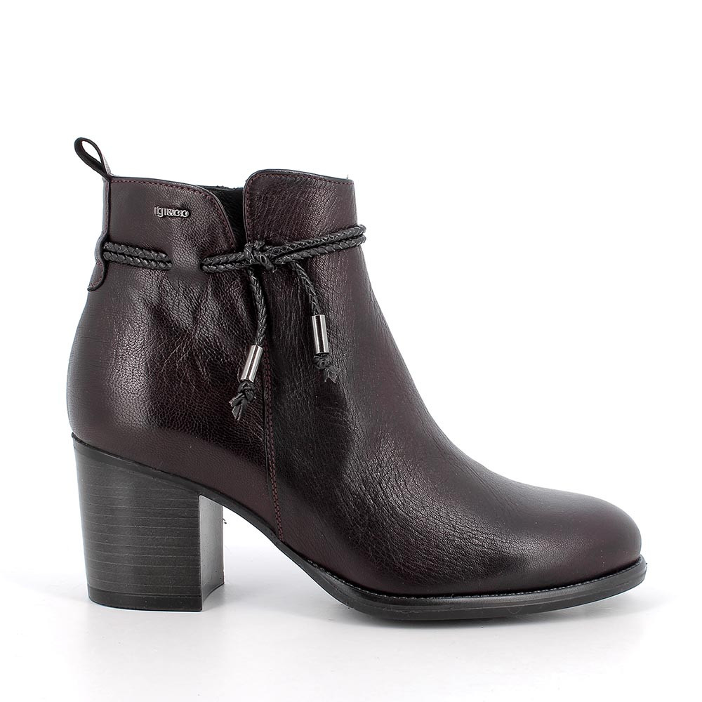 Bottillons cuir femme discount