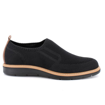 Slip on with sock for men black with elastic Slip on with sock for men black with elastic