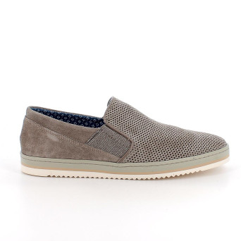 Slip on pour homme gris et beige avec elastique Slip on pour homme gris et beige avec elastique
