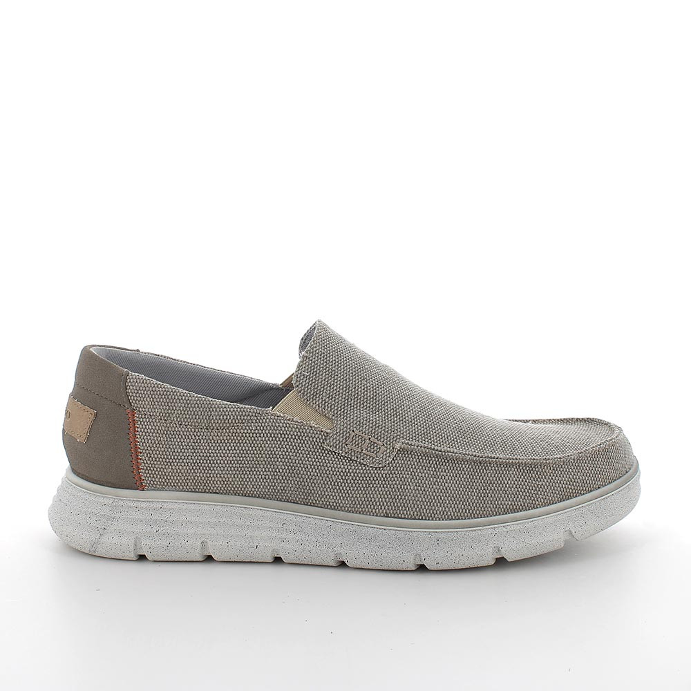 Mocassini da uomo beige con elastico, Taglia 45 - IgieCo