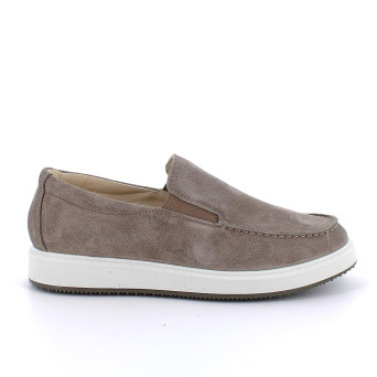 Mocassins for men grey and beige with elastic Mocassins for men grey and beige with elastic