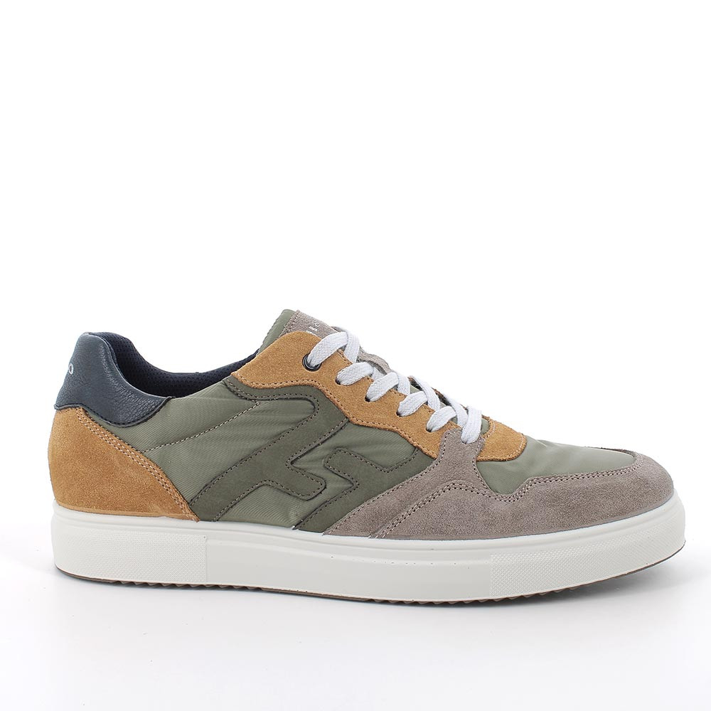 Sneakers da uomo verde e giallo con lacci, Taglia 45 - IgieCo