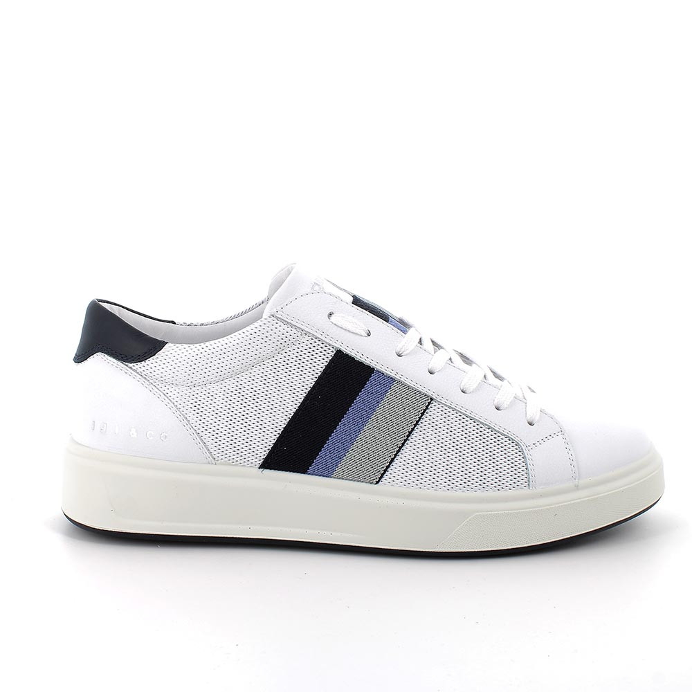 Sneakers da uomo bianco con lacci, Taglia 44 - IgieCo