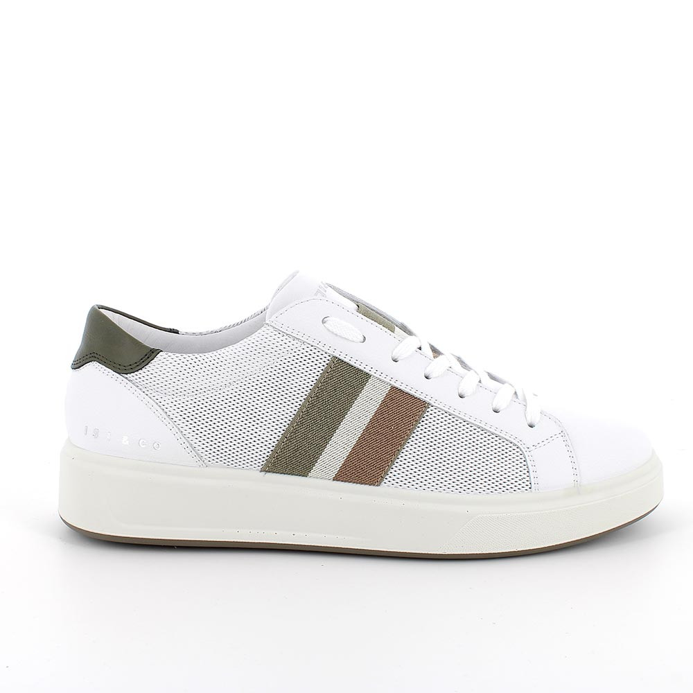 Sneakers da uomo bianco con lacci, Taglia 42 - IgieCo