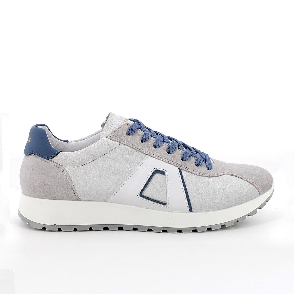 Sneakers da uomo grigio con lacci, Taglia 40 - IgieCo
