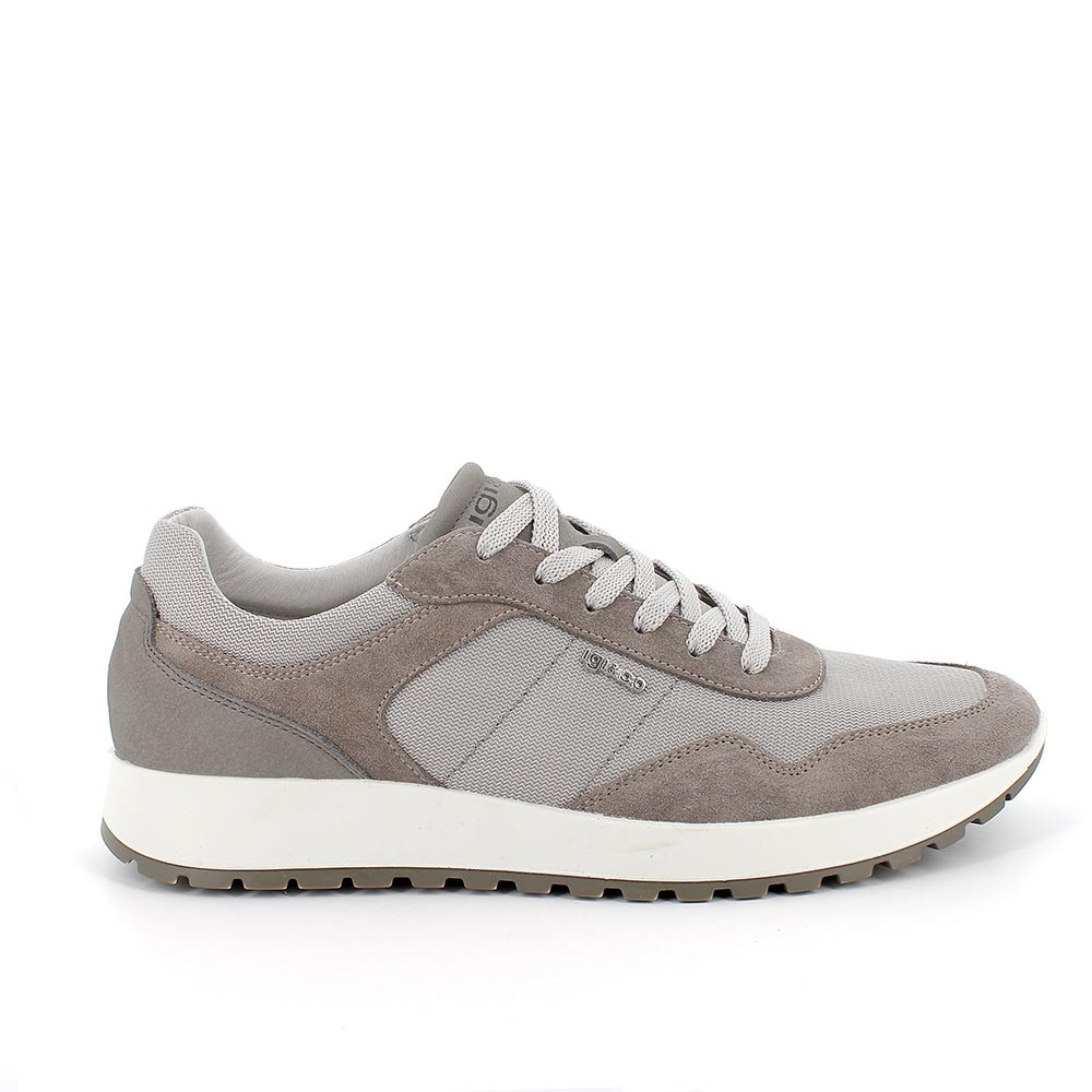 Sneakers da uomo grigio con lacci, Taglia 44 - IgieCo